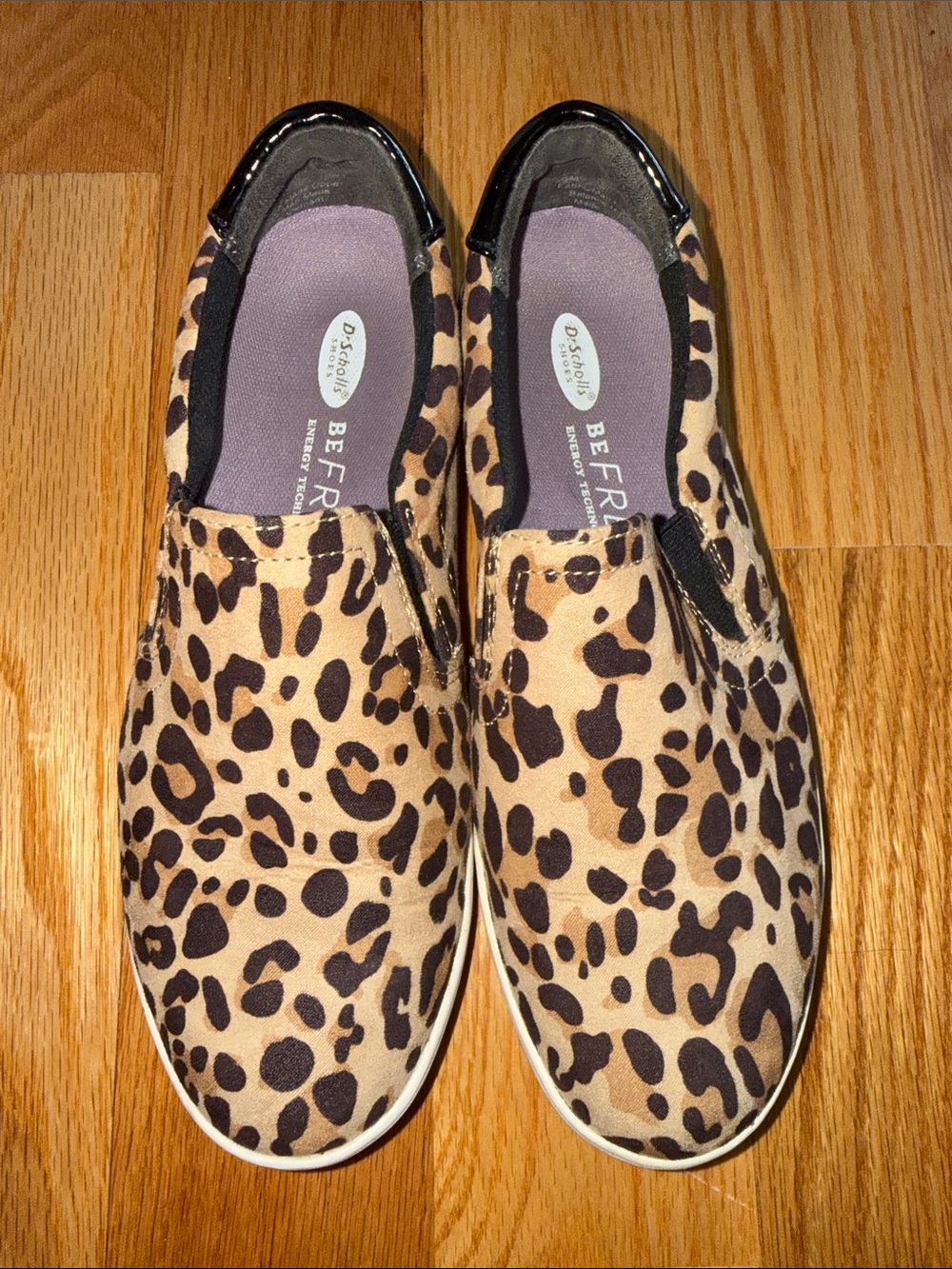 Dr. Scholl's Leopard Print Slip-On Sneakers - Tan and Black